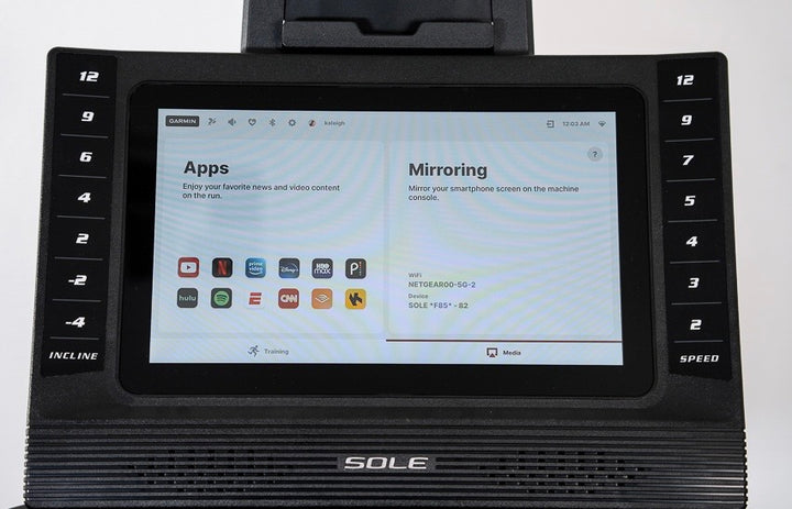 Sole F85 Entertainment Smart Folding Treadmill