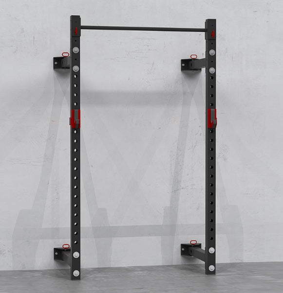 HD Commercial Wall Mounted Folding Squat Rack