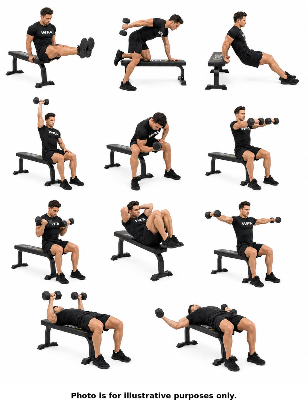 Flat Bench workout chart 