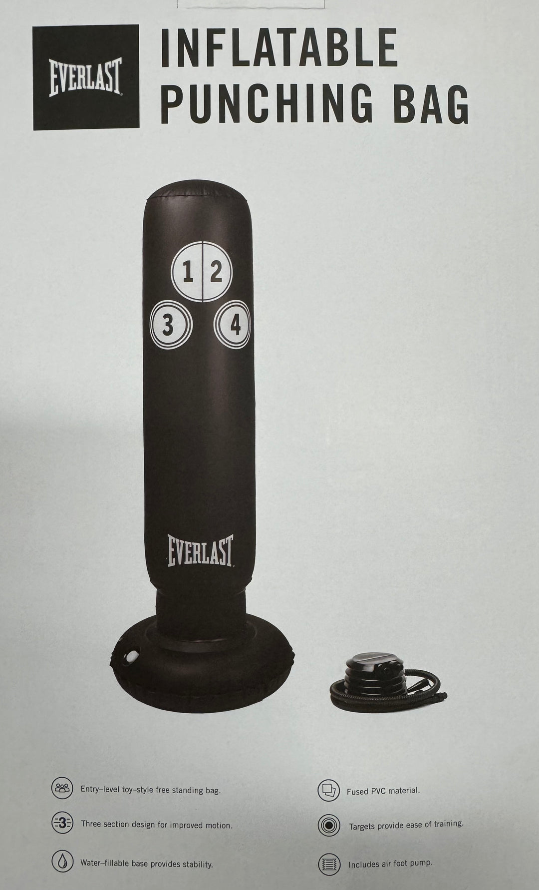 Buy Everlast Inflatable Punching Bag Free Standing Online World Fitness Australia