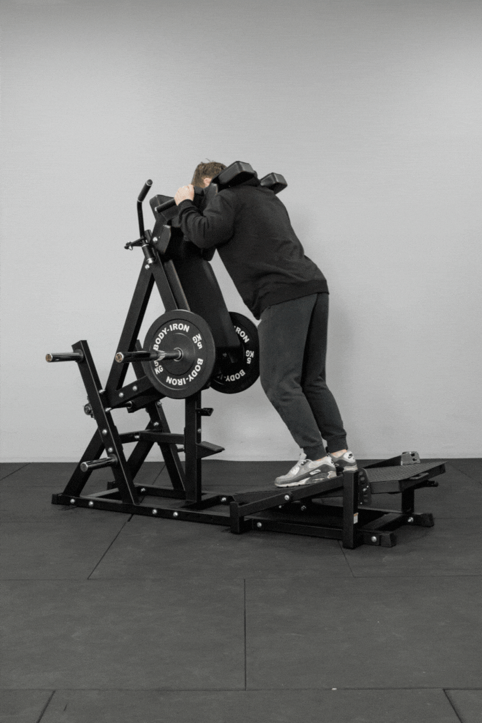 Front Squat Hack Squat Machine Body Iron – World Fitness