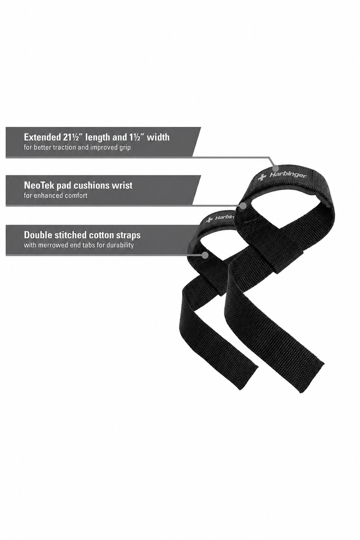 Harbinger Padded Cotton Lifting Straps