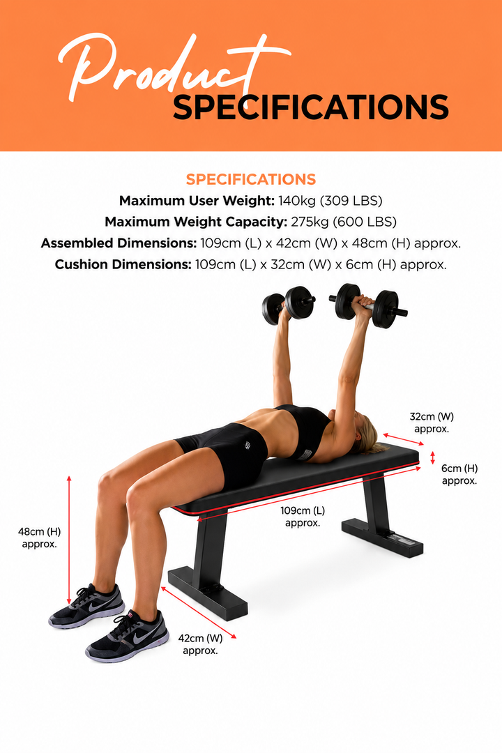 Marcy Flat Bench MSB-10510 Specs