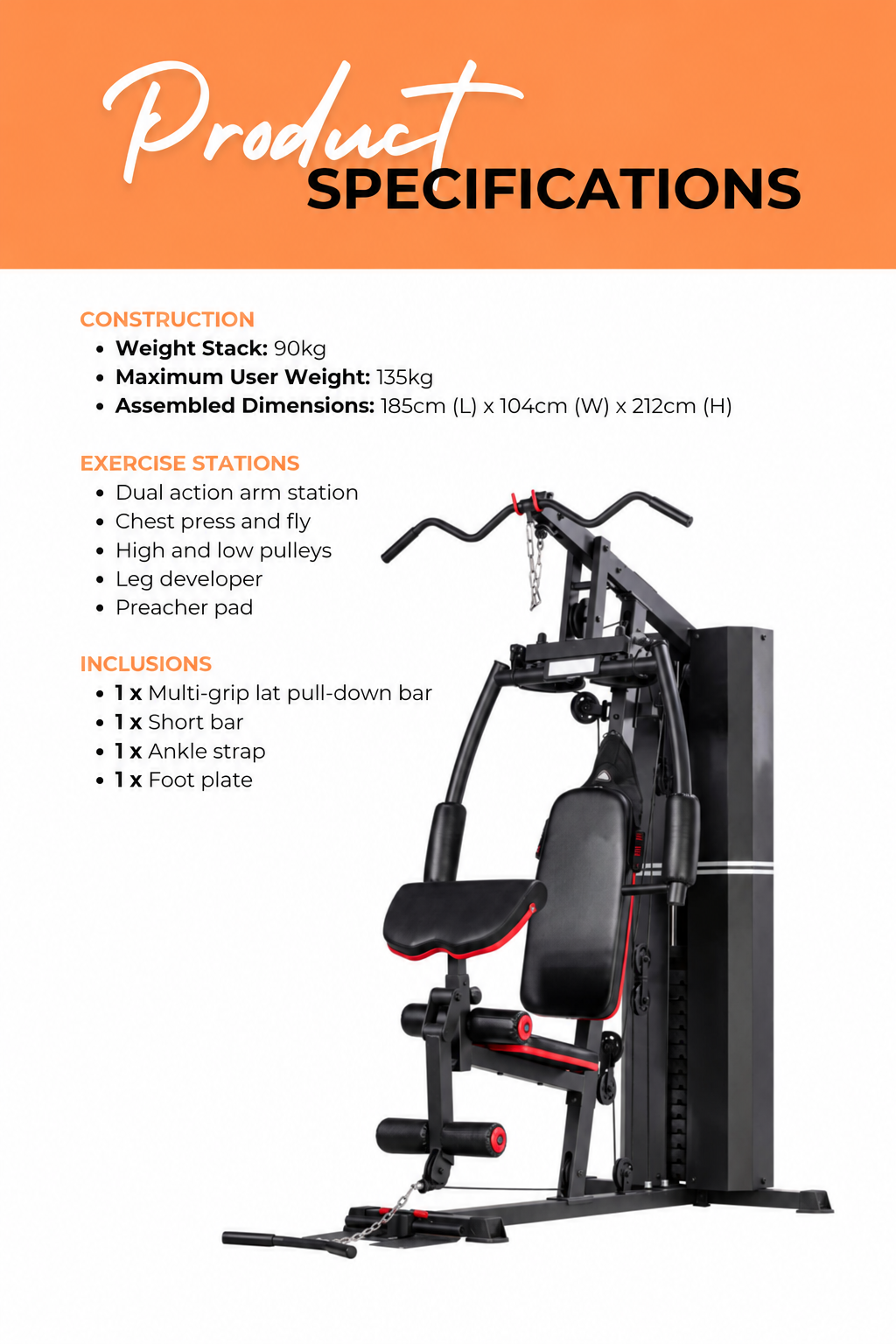 BodyIron® Multi Station Home Gym BHG4000