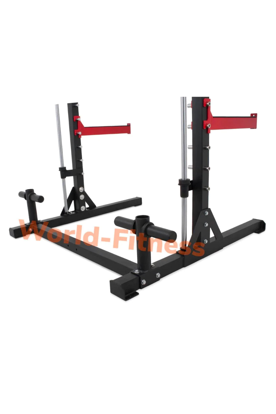 Olympic barbell holders on the back of smith machine