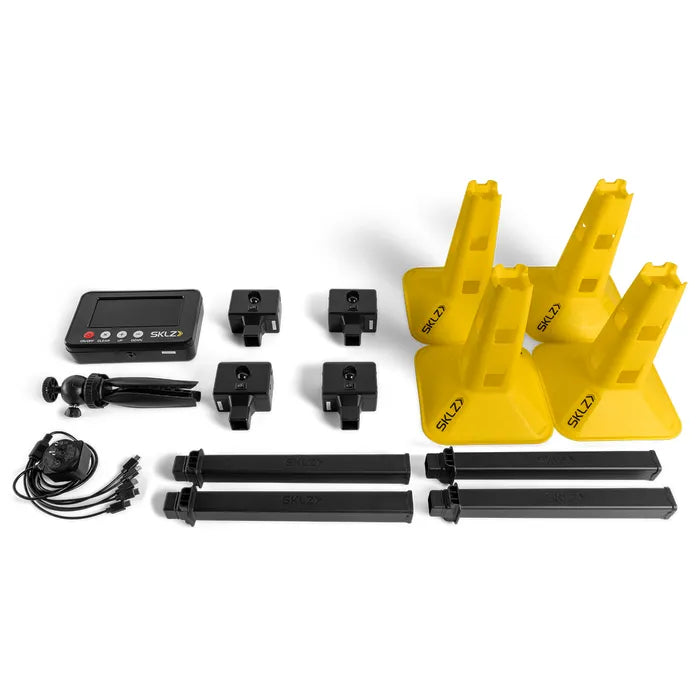 Set of SKLZ sports training equipment on a white background
