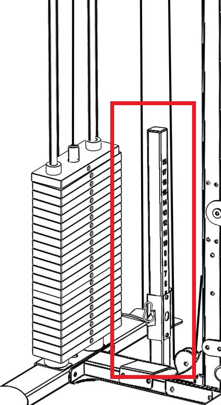 New Body Iron Commercial 110kg Lat Pull Down / Low Row Machine  V2
