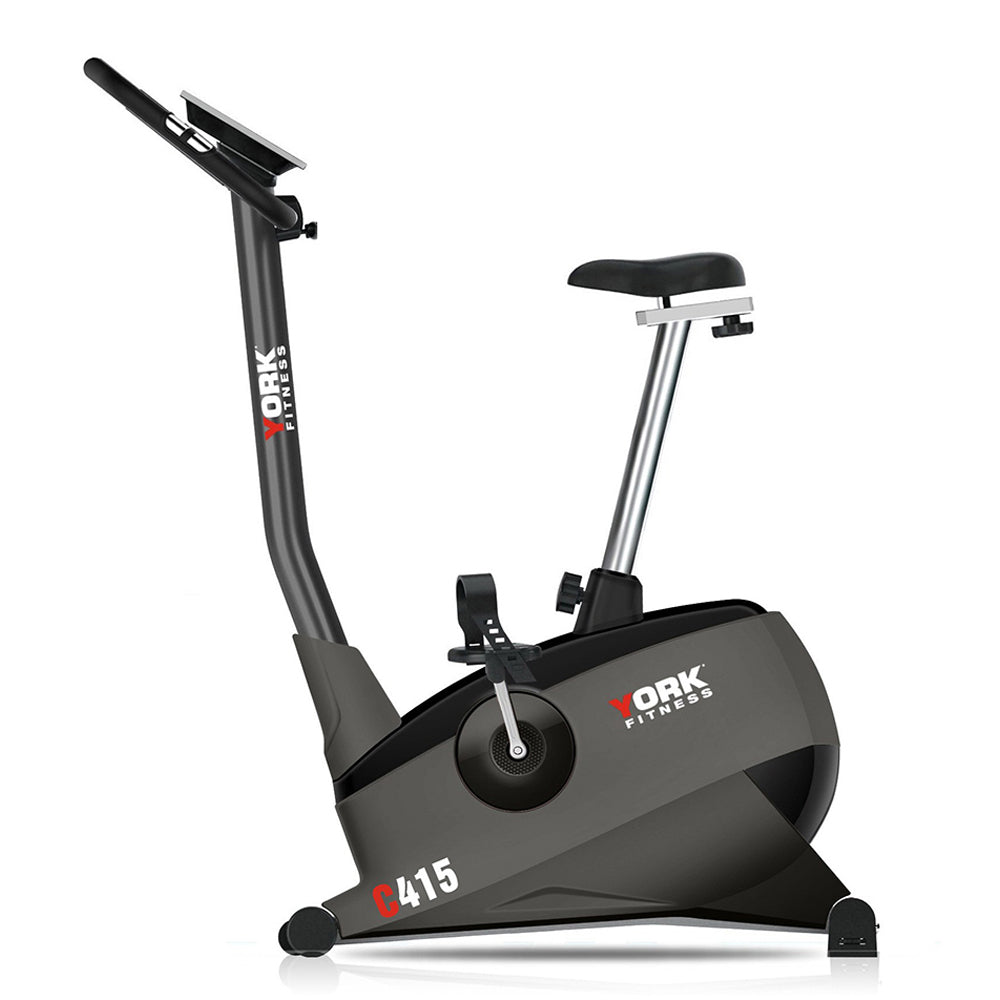 York Fitness C415 Exercise Bike with 32 levels of electronic resistance and 10kg flywheel