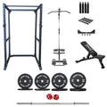 BodyIron® CX88 Power Rack Elite Set + 120kg Olympic Barbell & Bumper Plate Set