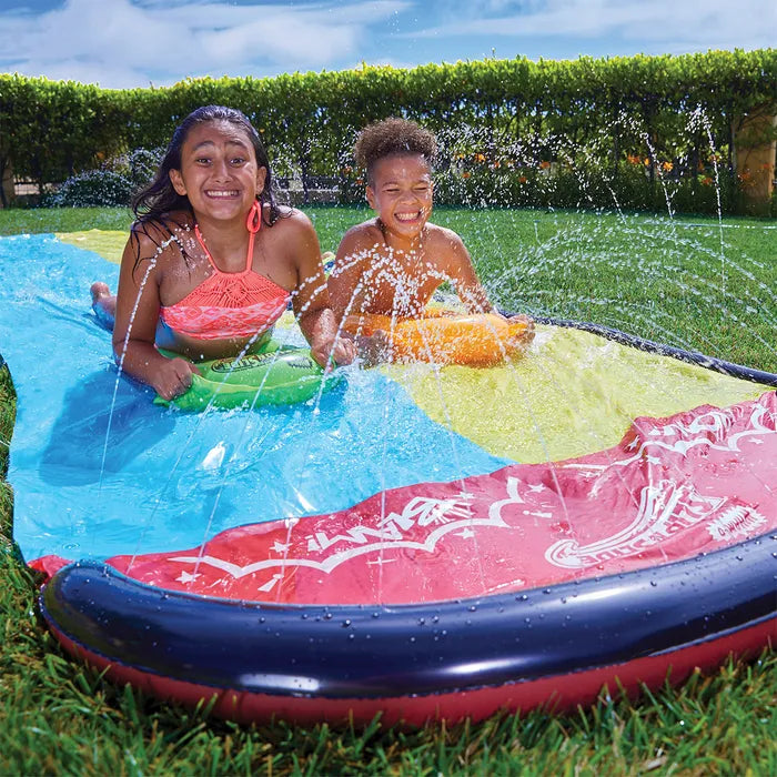 Wham-O Slip 'N Slide® Wave Rider Double 16ft Water Slide with Bonus Boogie Boards