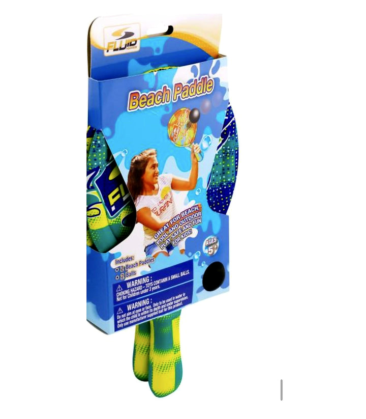 Fluid Beach Paddle Set 2 Paddles & 2 Balls – Outdoor Fun
