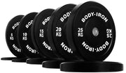 170kg Olympic Barbell & Bumper Plate Set