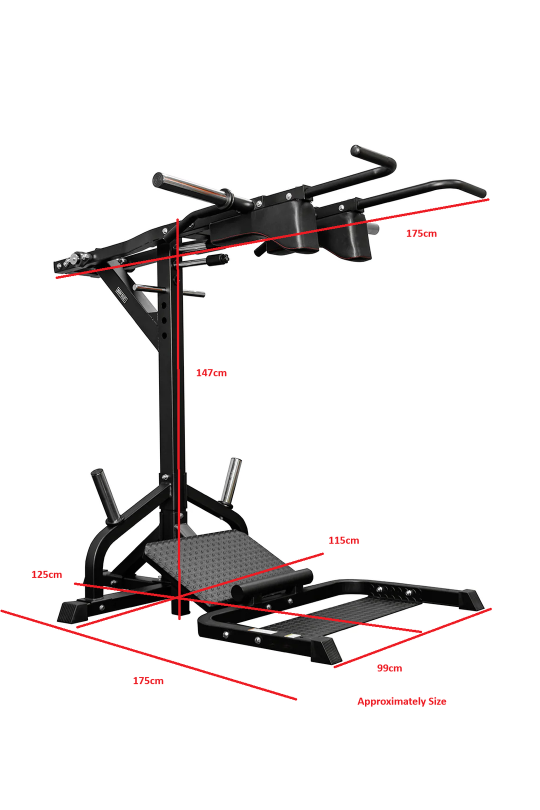 Body Iron SQVK600 Combo Squat Machine With Multi Viking Press Handle