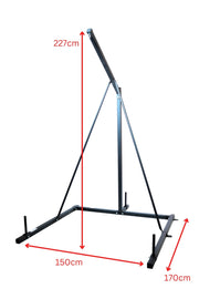 Body Iron Boxing Stand with dimensions