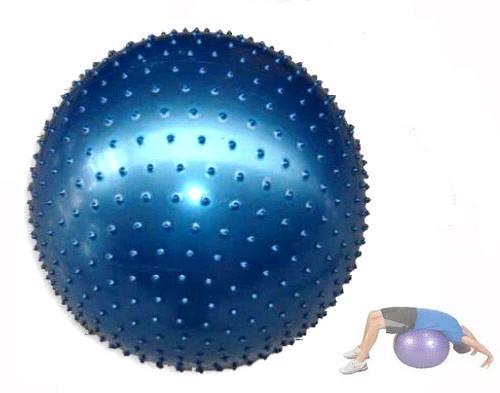 Body Iron 65cm Exercise Massage Fit Ball (Blue)