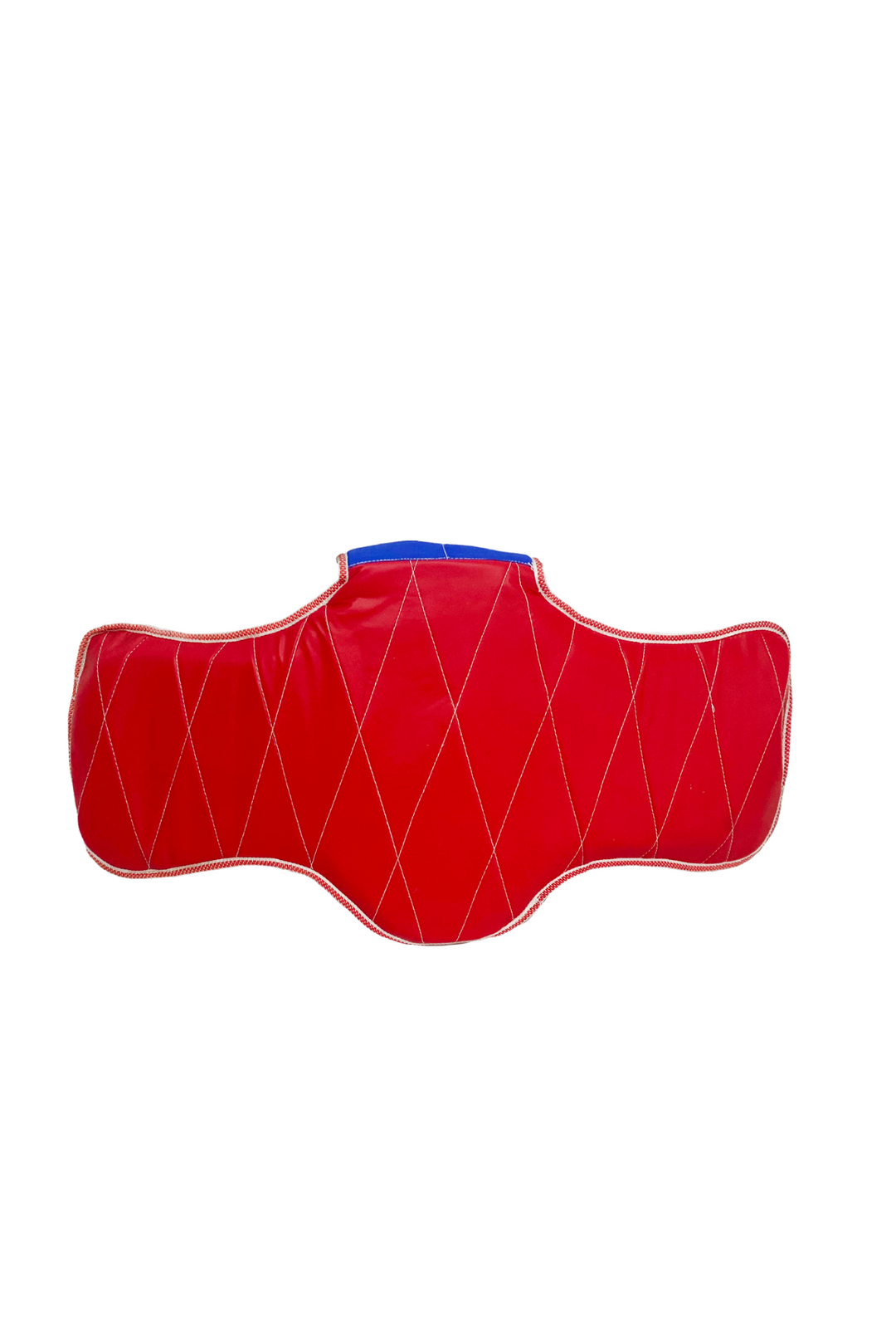 red and blue boxing kick shield