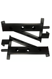 Black steel and rubber 35cm safety spotter arms