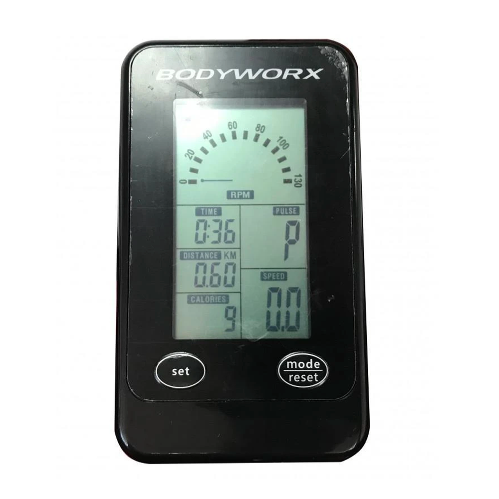 Bodyworx Rear Drive Indoor Cycle AIC850 console display