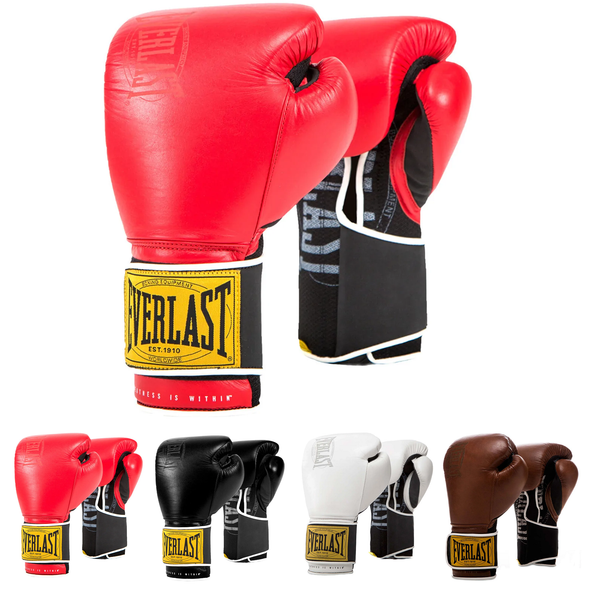 Everlast 1910 leather boxing gloves sales