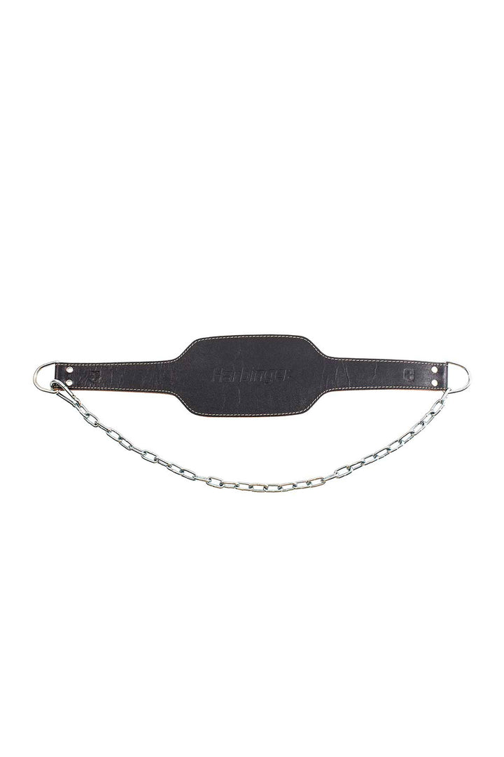 Harbinger Leather Dip Belt With Chain