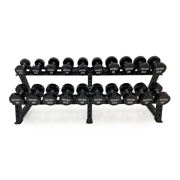 Body Iron 500kg Commercial Club CPU Dumbbell Set with Optional Rack
