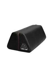 Black weight lifting multi pad with red stitching