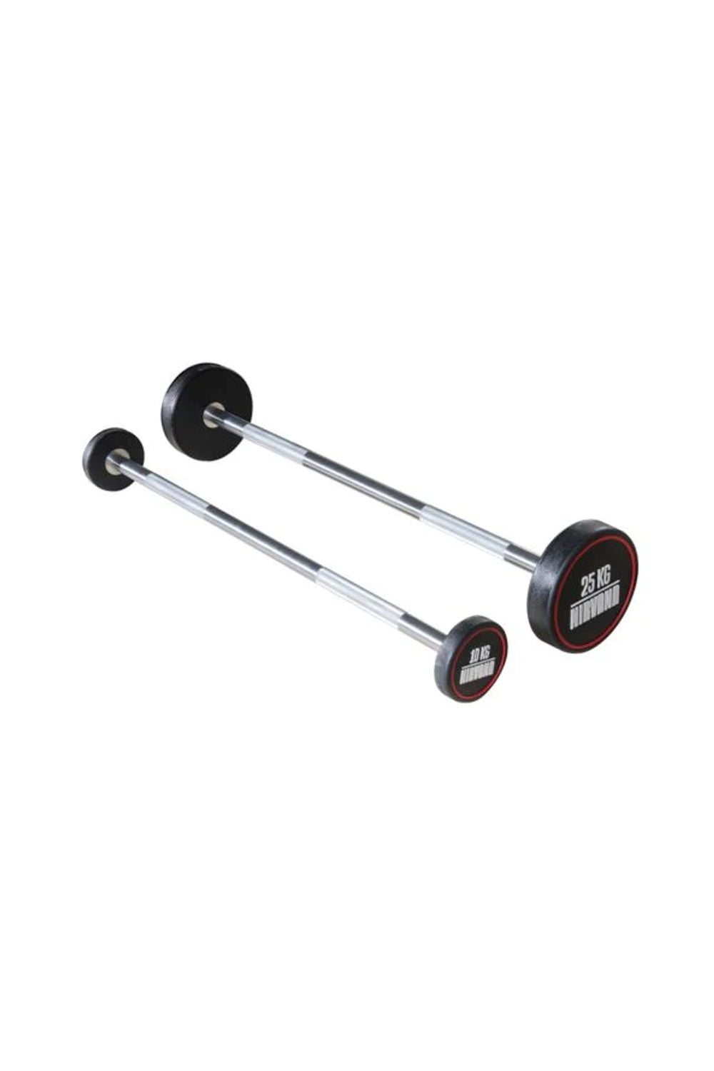 Two Nirvana fixed weight straight bar