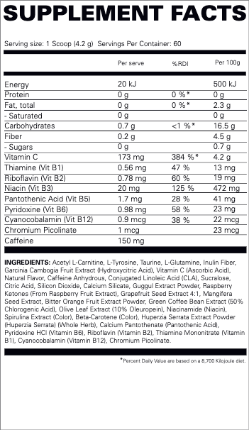 Oxy Shred Kiwi Nutrition