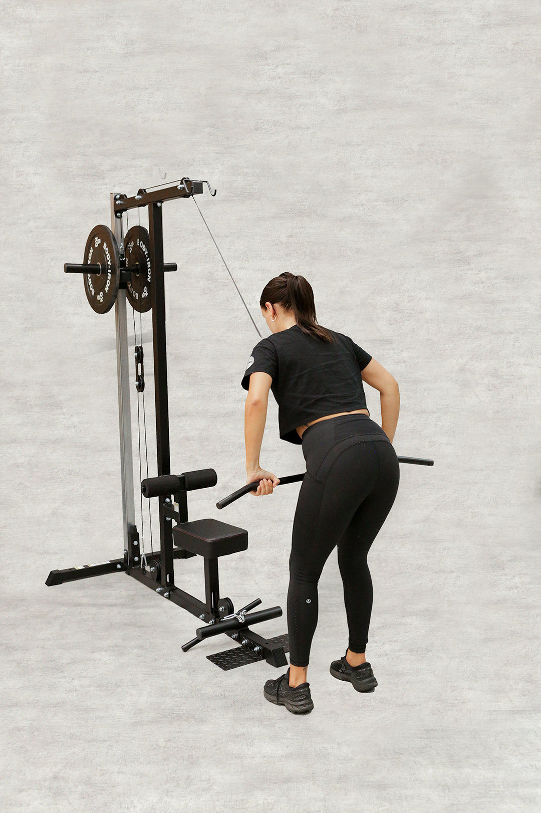 Lat Pulldown Low Row Machine Body Iron – World Fitness