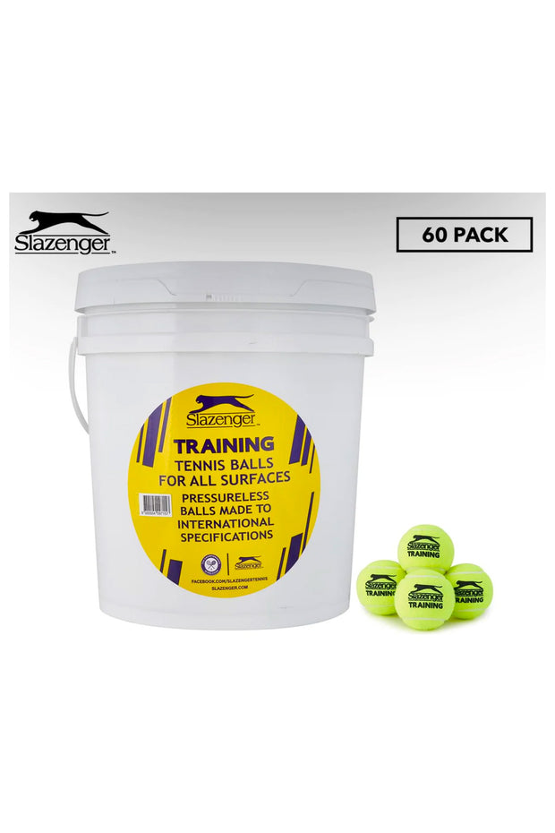 Slazenger Training Tennis Balls Bucket 60-Pack