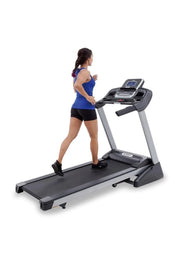 female running on spirit treadmill