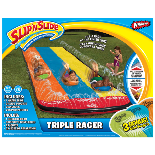 Wham-O Slip N Slide Triple Racer With Boogie