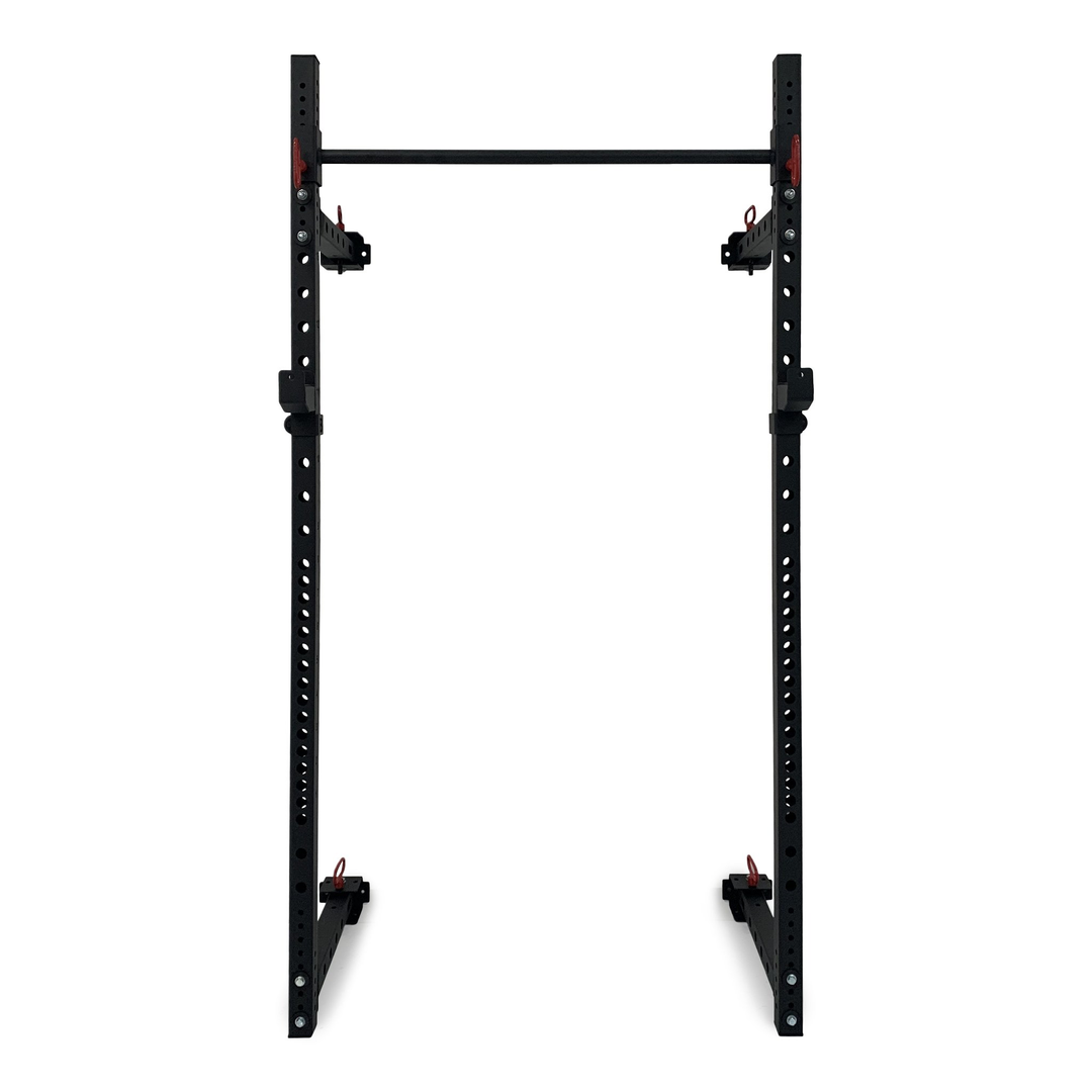 Body Iron Wall Mounted Folding Squat Rack R1 front view