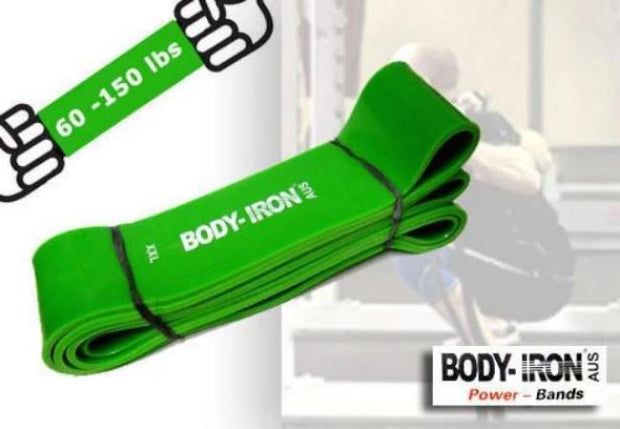 Body Iron 41 inch Power Band XXLarge(Green 60 - 150lbs)
