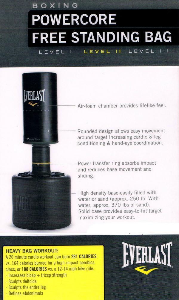 Everlast PowerCore Free Standing Heavy Bag – World Fitness
